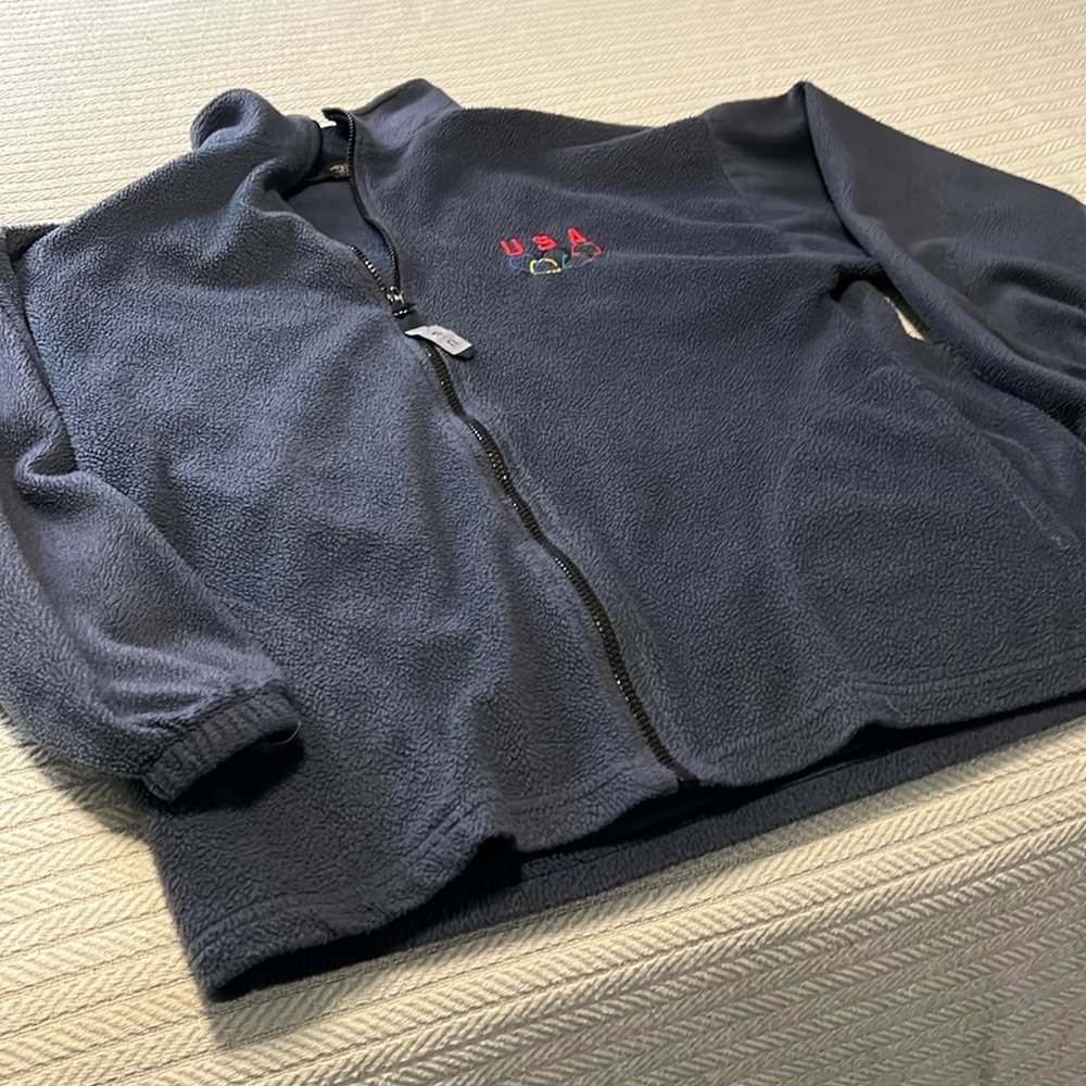Light weight fleece zipper jacket